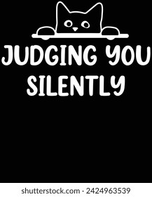 judging you silently t shirt design