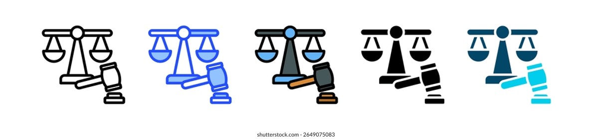 Judgment Icon Collection With Multiple Styles