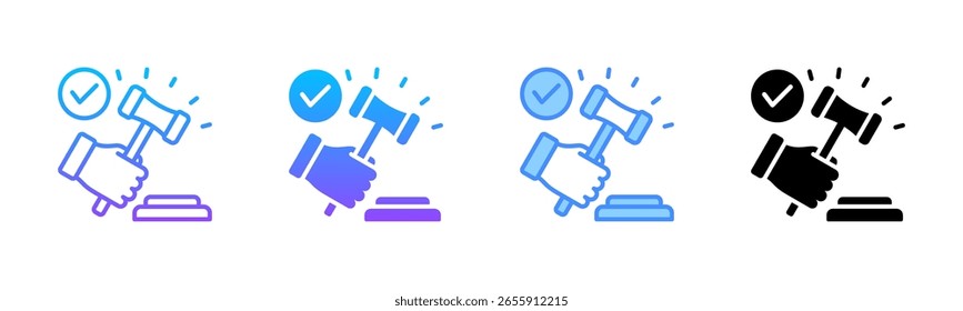 Judgment Multi Style Icon Set