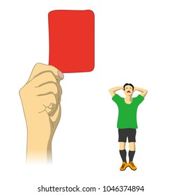A judgment of red card was issued