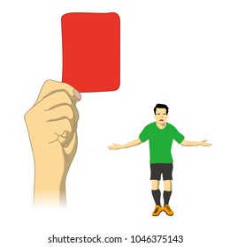 A judgment of red card was issued