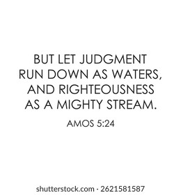 Judgment and Righteousness Bible Verse poster scripture vector illustration