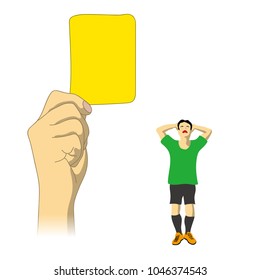 A judgment of yellow card was issued