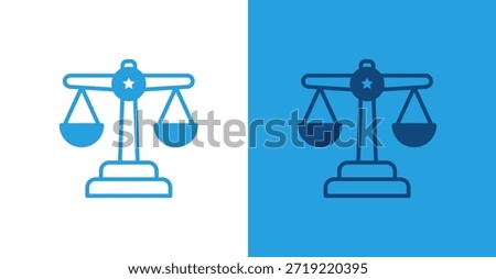 Judicial Flat, with light and dark background