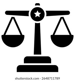 Elemento de icono judicial para el diseño