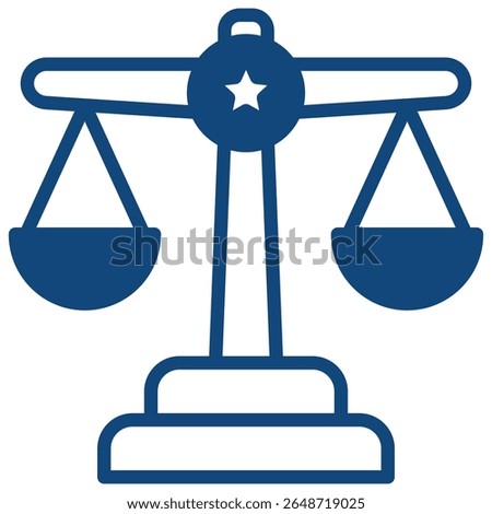 Judicial Icon Element For Design