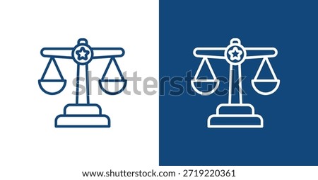 Judicial Outline, with light and dark background