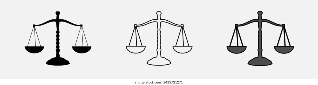 Judicial scales.  Mechanical balancing scales	
