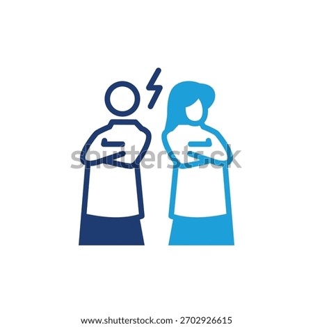 Judicial separation colored icon vector design good for web or mobile app