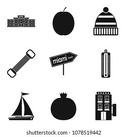 Judiciousness icons set. Simple set of 9 judiciousness vector icons for web isolated on white background