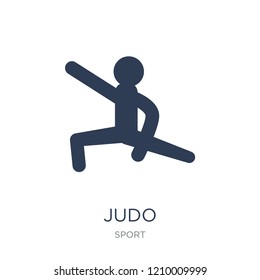 judo icon. Trendy flat vector judo icon on white background from sport collection, vector illustration can be use for web and mobile, eps10