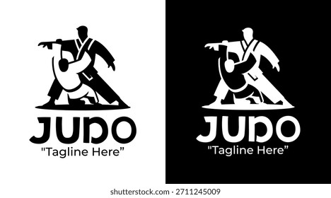 Judo Logo Classic Dojo Combat Emblem