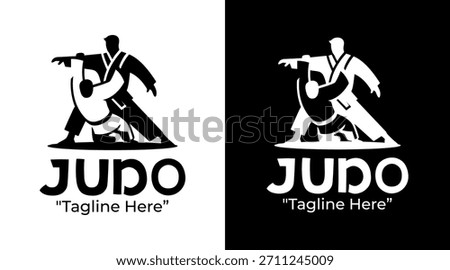 Judo Logo Classic Dojo Combat Emblem