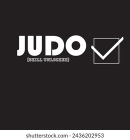 Judo Artes Marciales - Tipografía de impresión gráfica , Dibujo abstracto de moda y diseño creativo para camisetas, tazas, camiseta gráfica, sudadera, estuches, etc. Ilustración en estilo moderno para ropa.