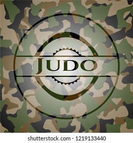 Judo on camo texture