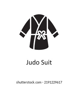 Judo Suit vector solid Icon Design illustration. Sports And Awards Symbol on White background EPS 10 File