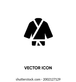 Judo vector icon.Modern, simple flat vector illustration for website or mobile app.Kimono or karate symbol, logo illustration. Pixel perfect vector graphics	