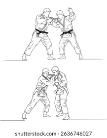 JUDO vector illustration clipart graphic