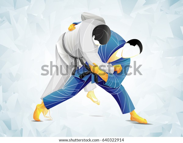judo vector, stylized\
athlete