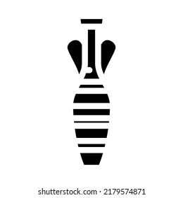 jug amphora glyph icon vector. jug amphora sign. isolated symbol illustration