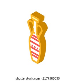 jug amphora isometric icon vector. jug amphora sign. isolated symbol illustration