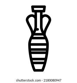 jug amphora line icon vector. jug amphora sign. isolated contour symbol black illustration