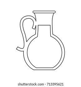 jug with beverage icon image 