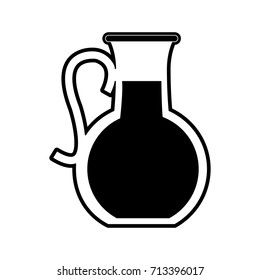 jug with beverage icon image 