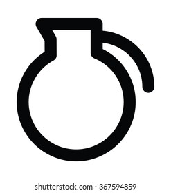 Jug Bold Line Vector Icon