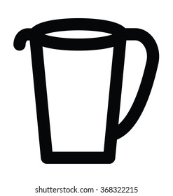 
Jug Bold Line Vector Icon
