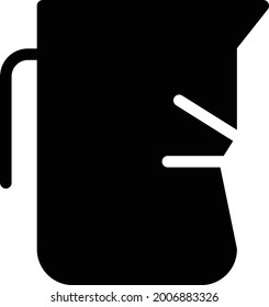 jug broken vector glyph flat icon