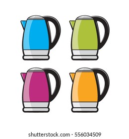 jug color variations-vector drawing