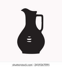 Jug Design Silhouette Design Element Vektorgrafik.