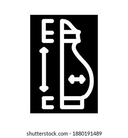 jug drawing glyph icon vector. jug drawing sign. isolated contour symbol black illustration