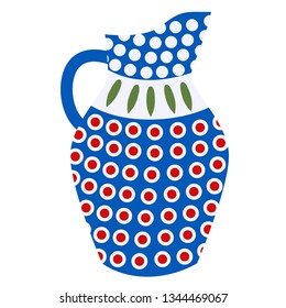 Jug flat illustration on white