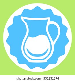 Jug with fresh milk