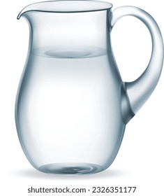 Jug glass and water
