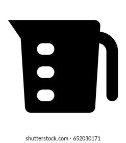 Jug Glyph Vector Icon