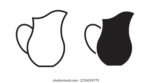 Icono de jarra en estilo doodle y stroke.
