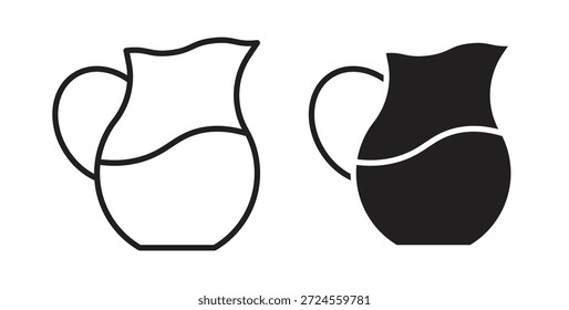 Icono de jarra en estilo doodle y stroke.