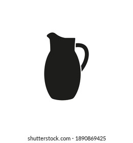 Jug icon. Flat design. Vector illustration. 