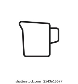 Jug icon Flat line illustration