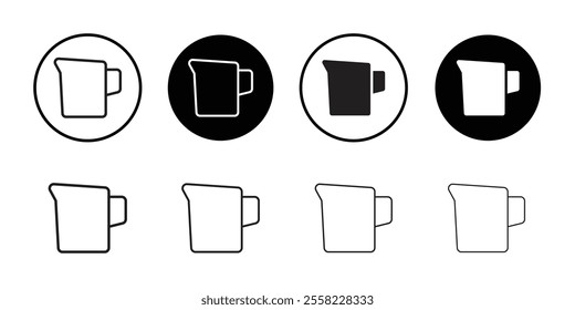 Jug icon Flat line illustration