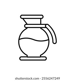 jug icon Flat symbol set outline