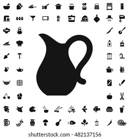 Jug icon illustration isolated vector sign symbol