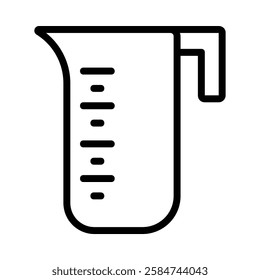 Jug icon illustration in line style. Perfect for website mobile app presentation. Suitable for any user interface and user experience