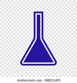 Jug icon illustration. Vector. Blue icon on transparent background.