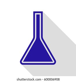 Jug icon illustration. Vector. Blue icon with flat style shadow path on white background.