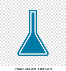 Jug icon illustration. Vector. Cerulean icon on transparent background.