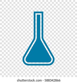 Jug icon illustration. Vector. Cerulean icon on transparent background.